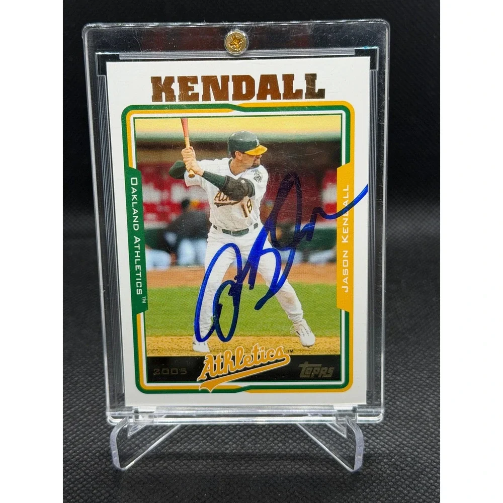 2005 Topps Jason Kendall Oakland Athletics Signed Autograph Card UH30 A's